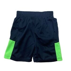 Crunch Time Athletic Shorts NEW Sz 4/5 XS Black Green Kids Boys Youth